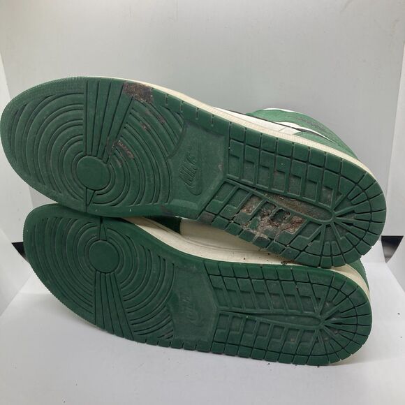 Air Jordan Mid Pine Green White Mens 13 Shoes Sneakers